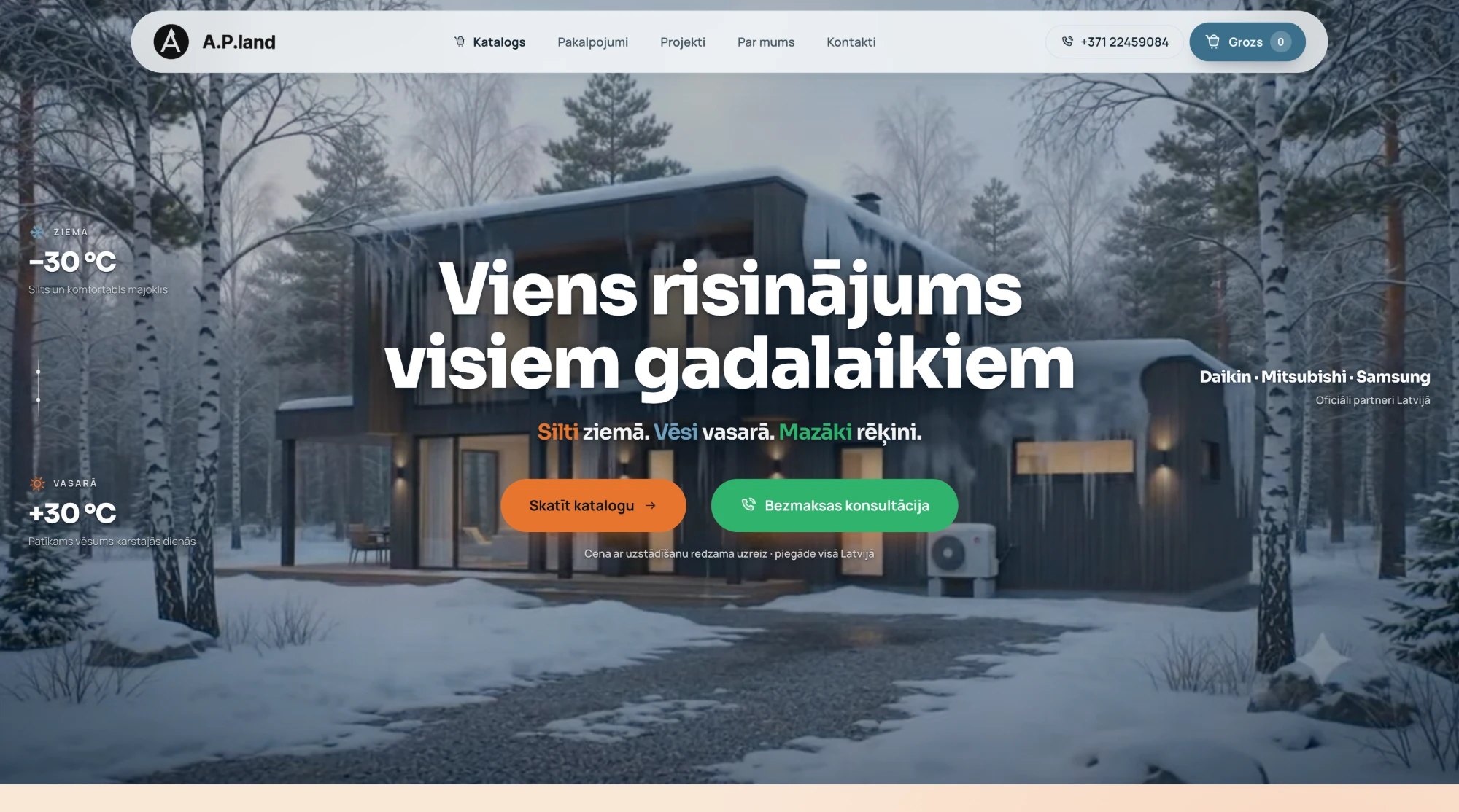 A.P.land — Siltumsūkņu un kondicionieru e-veikals