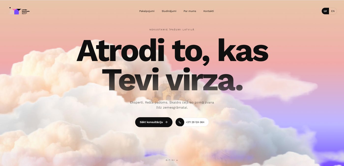 Latvijas Nekustamie Īpašumi — Nekustamo īpašumu aģentūras vietne